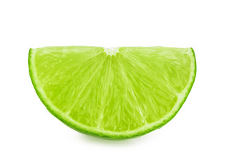 lime slice isolated