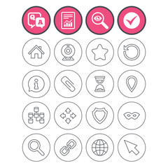 Web elements icons. Video and speech bubble.