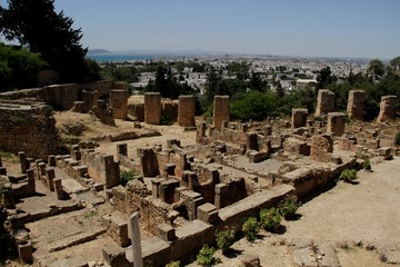 The ruins of Carthage\ Open-air museum of Carthage, Tunisia