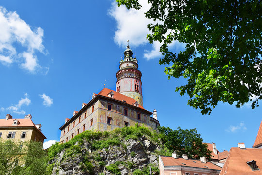 Cesky Krumlov (Krumau), Tschechische Republik. Schloss.