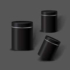 Mockup template for branding and product designs. Isolated realistic metal steel can jar with unique design. Easy to use for advertising branding and marketing.