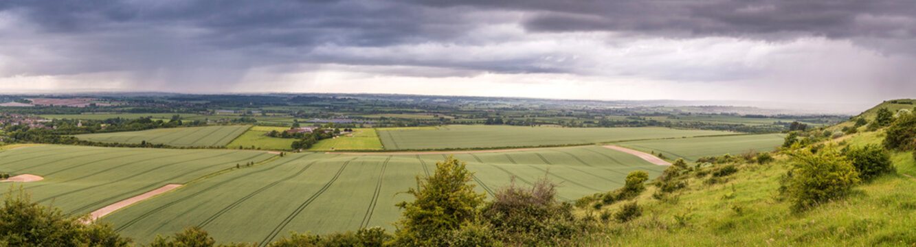 British Landscape In A Stormy Day