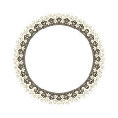 Round elegant frame.. Vector Illustration.