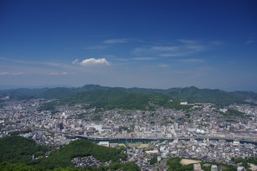 長崎市の風景　稲佐山から