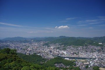 Fototapeta na wymiar 長崎の風景　稲佐山から