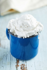 Delicious homemade ice cream