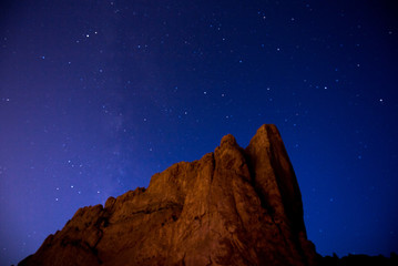 Garden of Gods at night