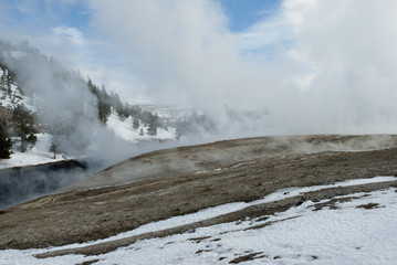 Firehole River, Midway Geyser Basin, Yellowstone NP