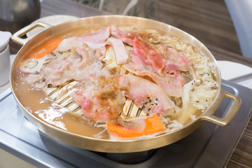 Thai barbecue grills on brass non stick good quality for food heat