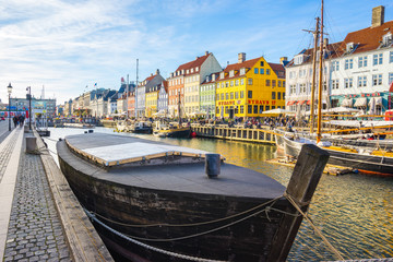 Obraz premium Nyhavn in Copenhagen city, Denmark