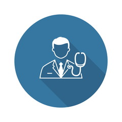 Doctor and Medical Services Icon. Flat Design.