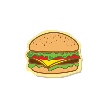 Burger Icon Illustration