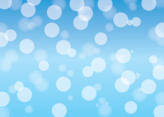 Blue bokeh abstract light background