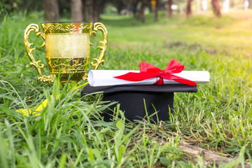 Happy man portrait dreams graduation Graduate award success