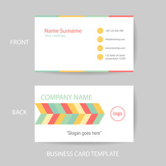 Fototapeta premium Vector modern and clean business card design template