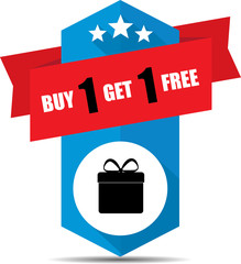 Buy 1 get 1 free blue label and sign.
