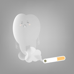 tooth with health problem