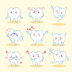 cute cartoon tooth