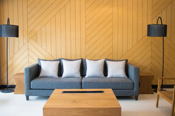 Sofa decoration on living room