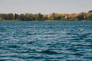 Idyllic lakeside by springtime. Saadjarve, Tartu county