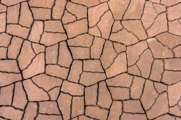 Floor mortar striped natural