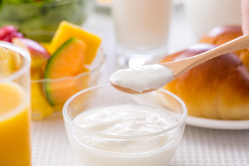 朝食~ヨーグルト