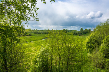 Fototapeta premium Beautiful landscape in the Central part of Russia.