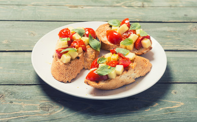 Bruschetta with tomato