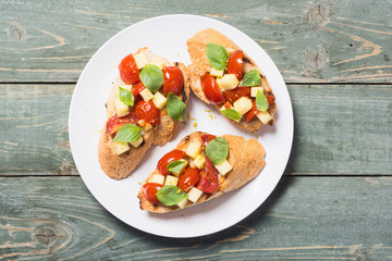 Bruschetta with tomato