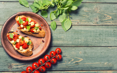 Bruschetta with tomato