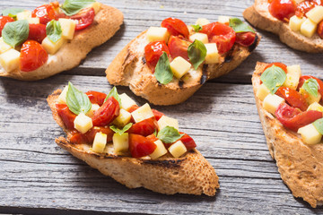 Bruschetta with tomato