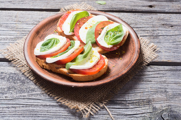 Bruschetta with tomato