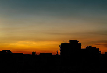 Sunset in Dhaka Bangladesh