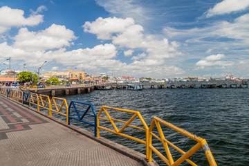 Riverside promenade in Santarem, Brazil