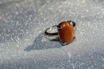 Gold Aventurine Ring