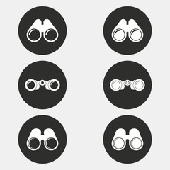 Binocular icon set.