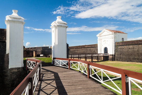 Gate of St. Joseph (Sao Jose) fortress in Macapa, Brazil