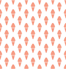 ice cream flat design pattern background