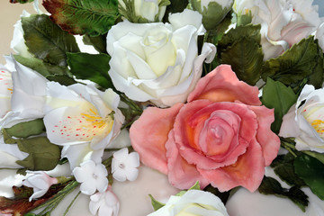 flowers on the cake