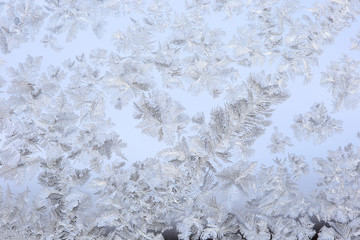 background frost on glass