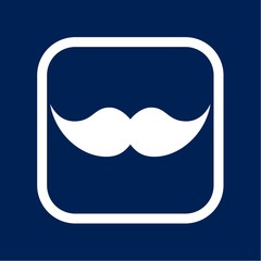 Male mustache vector illustration 