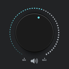 Control volume on background isolated object abstract