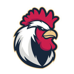 Chicken rooster head mascot 4