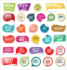 Retro vintage premium quality stickers and labels collection