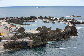  Natural rock pool of Porto Moniz. It is a public bath with water from the Atlantic Ocean.