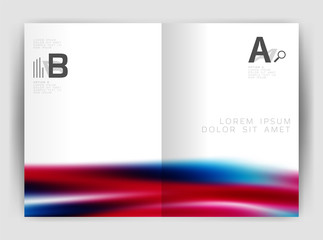 Blurred wave line. Business annual report abstract background