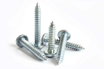 Screws on white