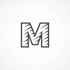 Letter M logo icon design template elements