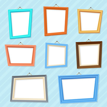 Vector Cartoon Photo Picture Creative Wall Frames