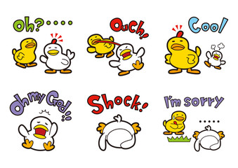 ニワトリのキャラクター、チキン、ヒヨコ